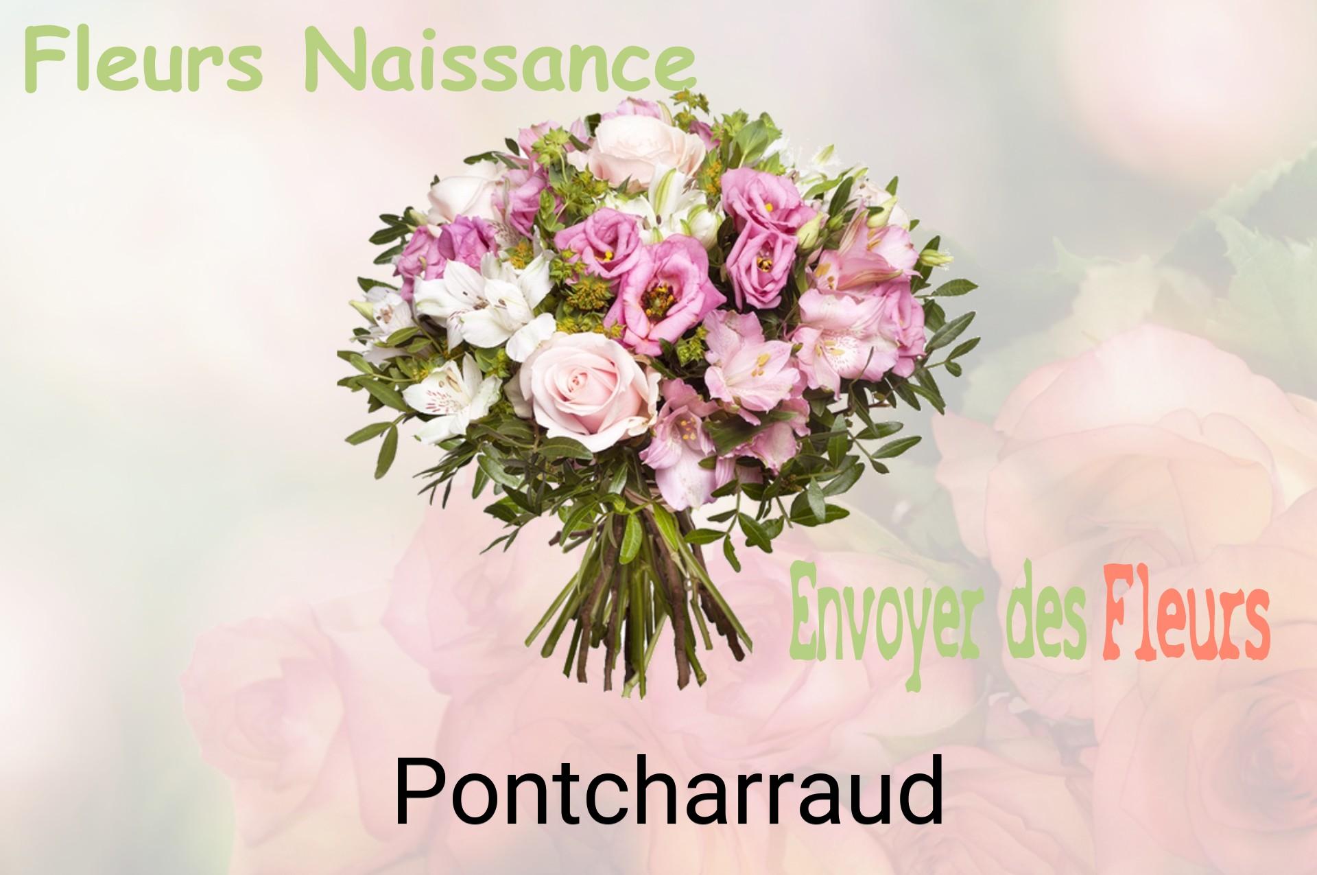 Bouquet de fleurs de naissance livré à Pontcharraud